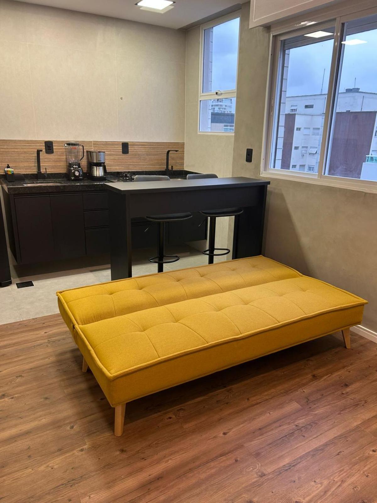 Apartamento Frente A Praia Do Embare Santos Екстериор снимка
