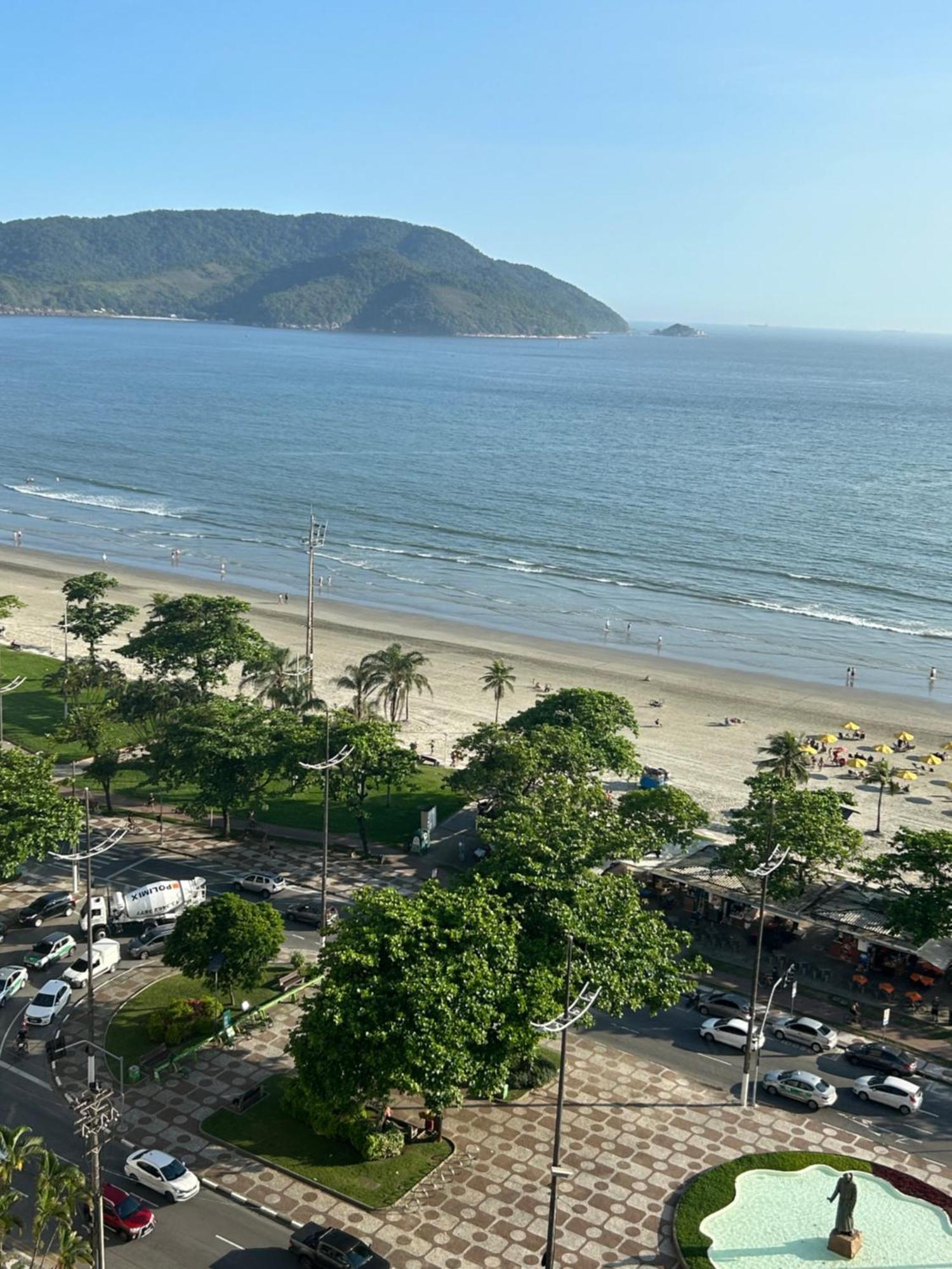 Apartamento Frente A Praia Do Embare Santos Екстериор снимка